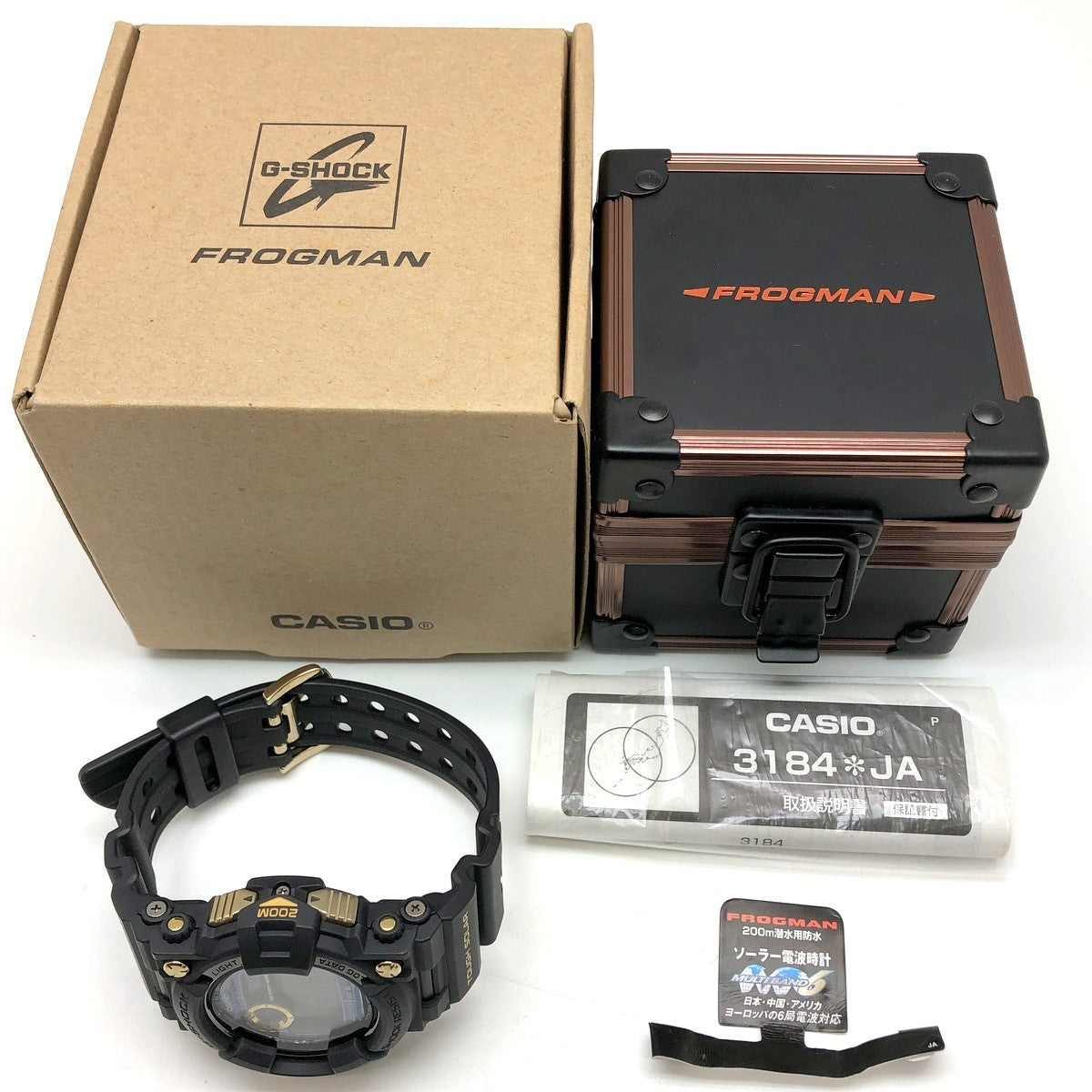 GWF-1000G-1 フロッグマン 電波ソーラー黒金蛙