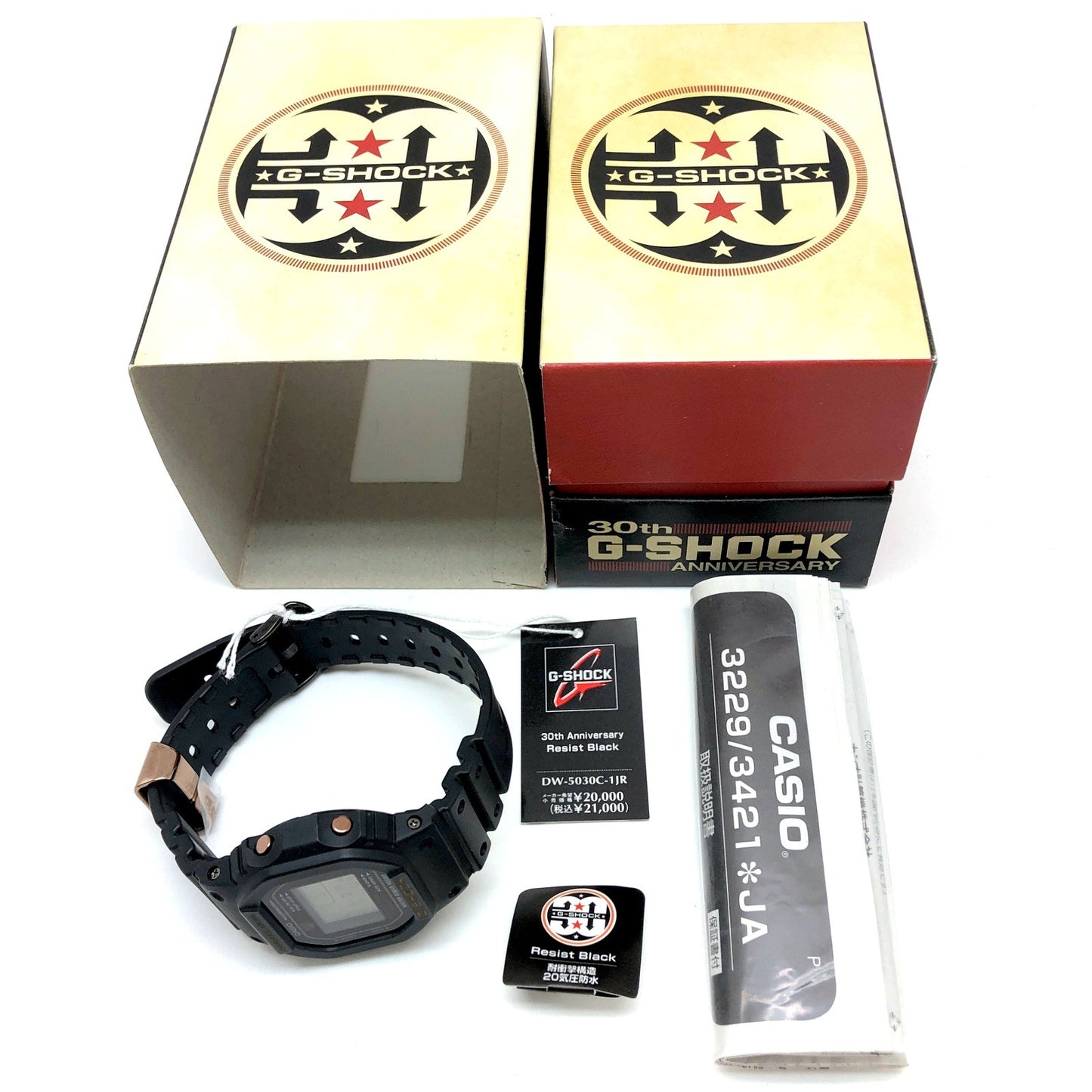 DW-5030C-1 Gショック誕生30周年記念 レジストブラック