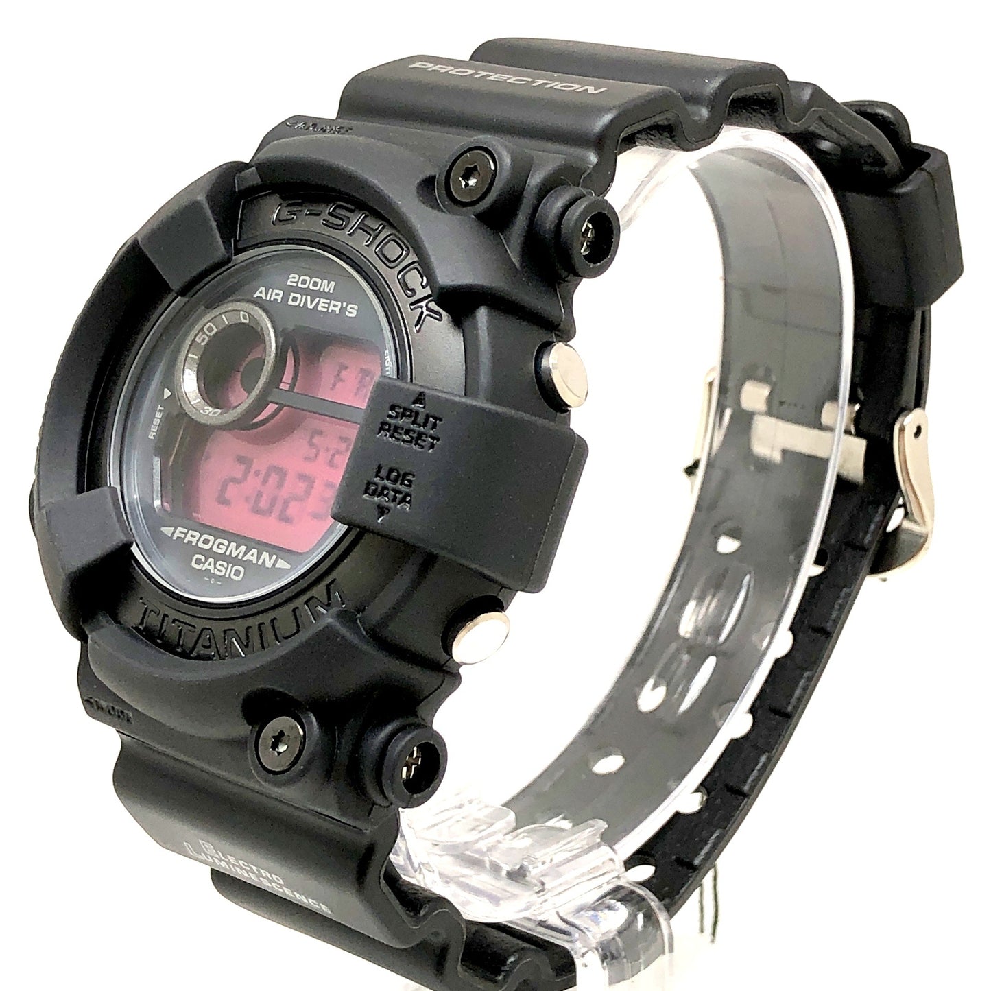 DW-8200BK-1 フロッグマン リアルブラック レッド液晶