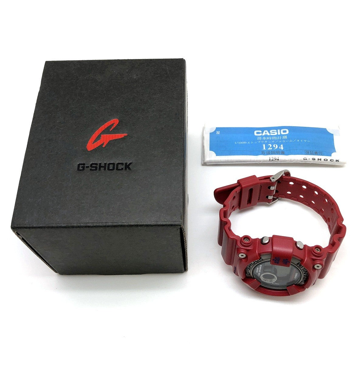 DW-8201GF-4 フロッグマン 赤蛙 パール調メタリックレッド