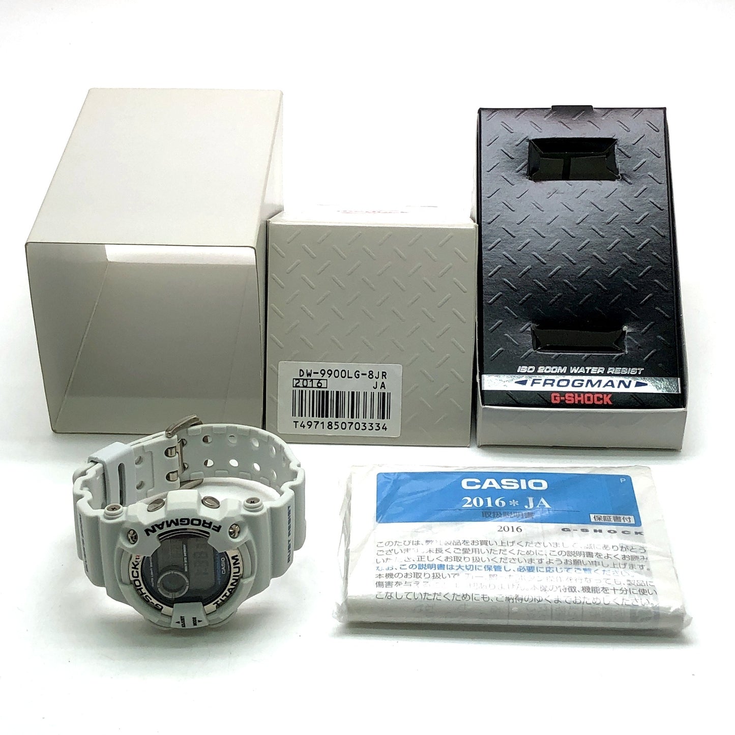 DW-9900LG-8 3代目フロッグマン メンインホワイトグレー
