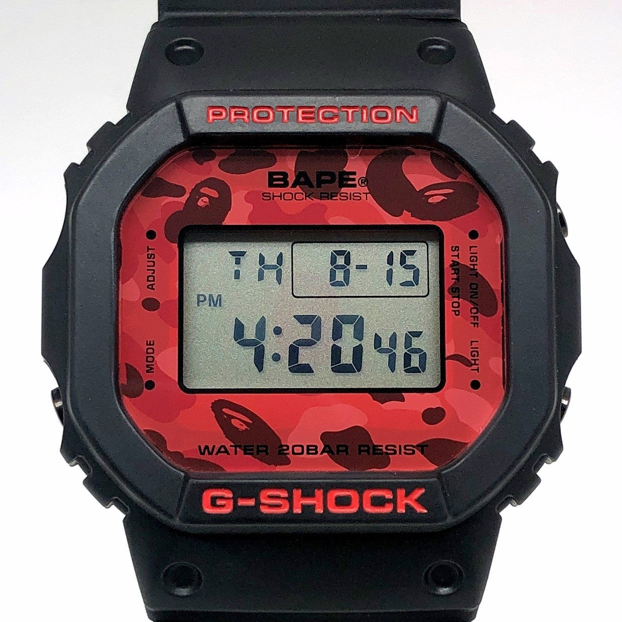 DW-5600VT アベイシングエイプ 2011 レッドカモ 迷彩 – G-BRIDGES