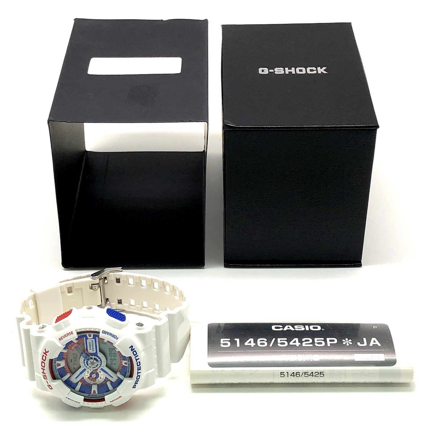GA-110TR-7A ビッグケース ホワイトトリコロール