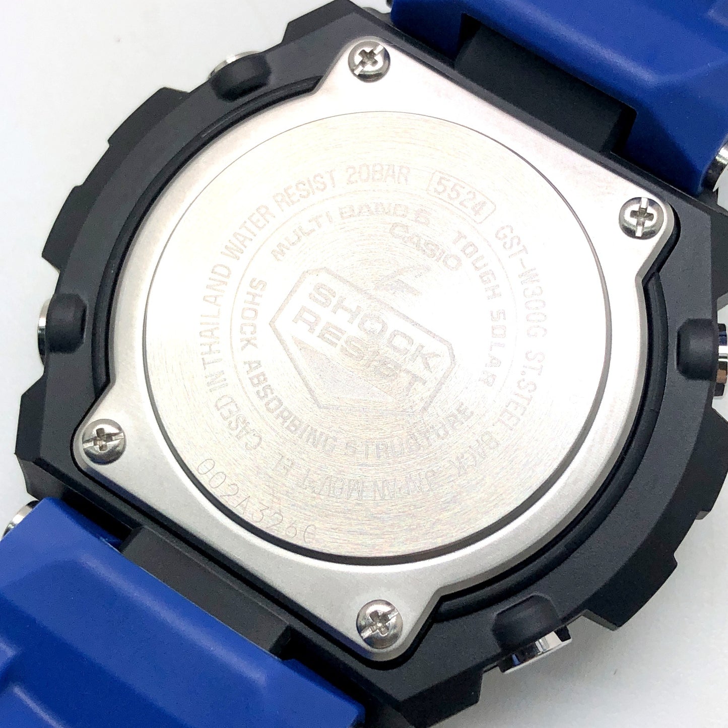 GST-W300G-2A1 G-STEEL ミッドサイズモデル ブラック×ブルー