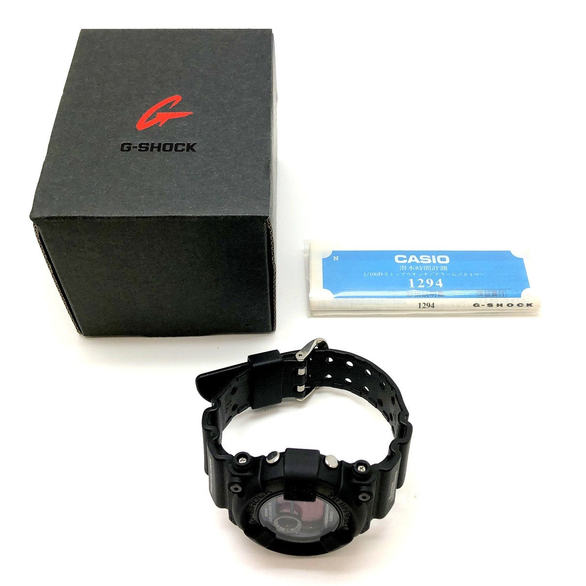 DW-8200BK-1 フロッグマン リアルブラック レッド液晶