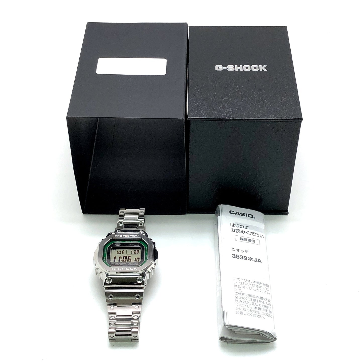 GMW-B5000D-3 フルメタル シルバー グリーンダイヤル