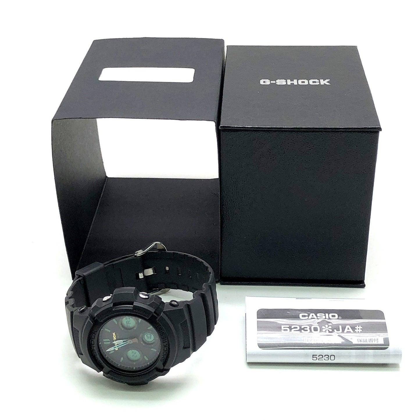 AWG-M100RC-1A 電波ソーラー ティールアンドブラウンカラー