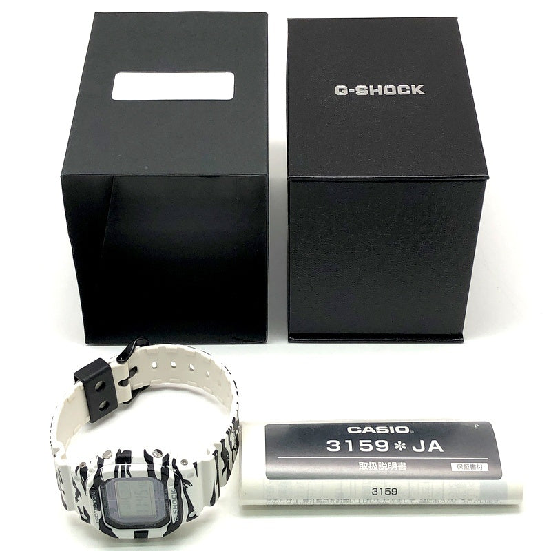 GW-M5610BW-7 電波ソーラー搭載 ホワイト&ブラックシリーズ タイガーカモフラージュ
