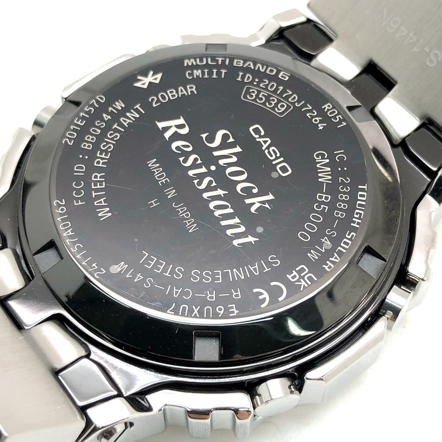 GMW-B5000D-3 フルメタル シルバー グリーンダイヤル