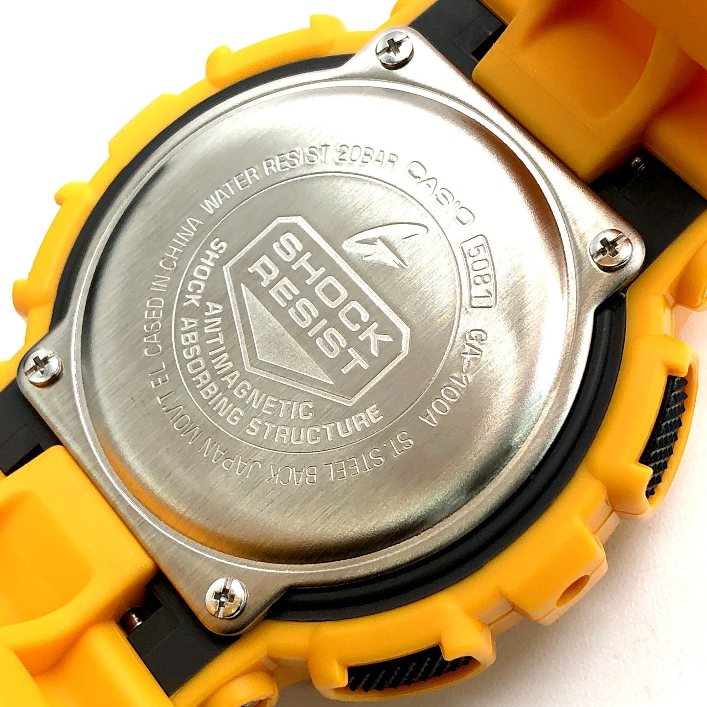 GA-100A-9A アナデジモデル イエローカラーモデル