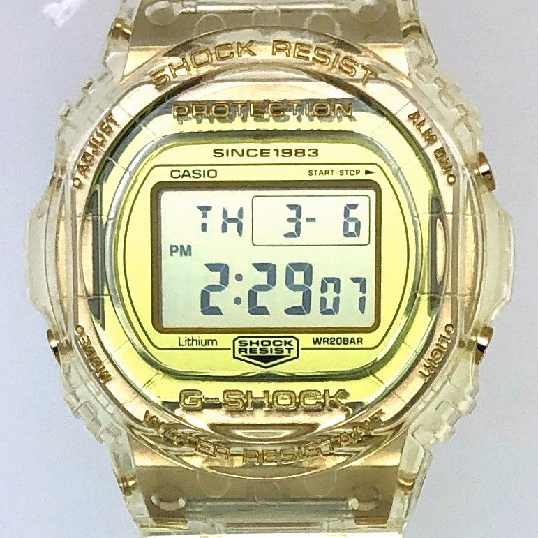 DW-5735E-7 Gショック35周年記念 グレイシアゴールド