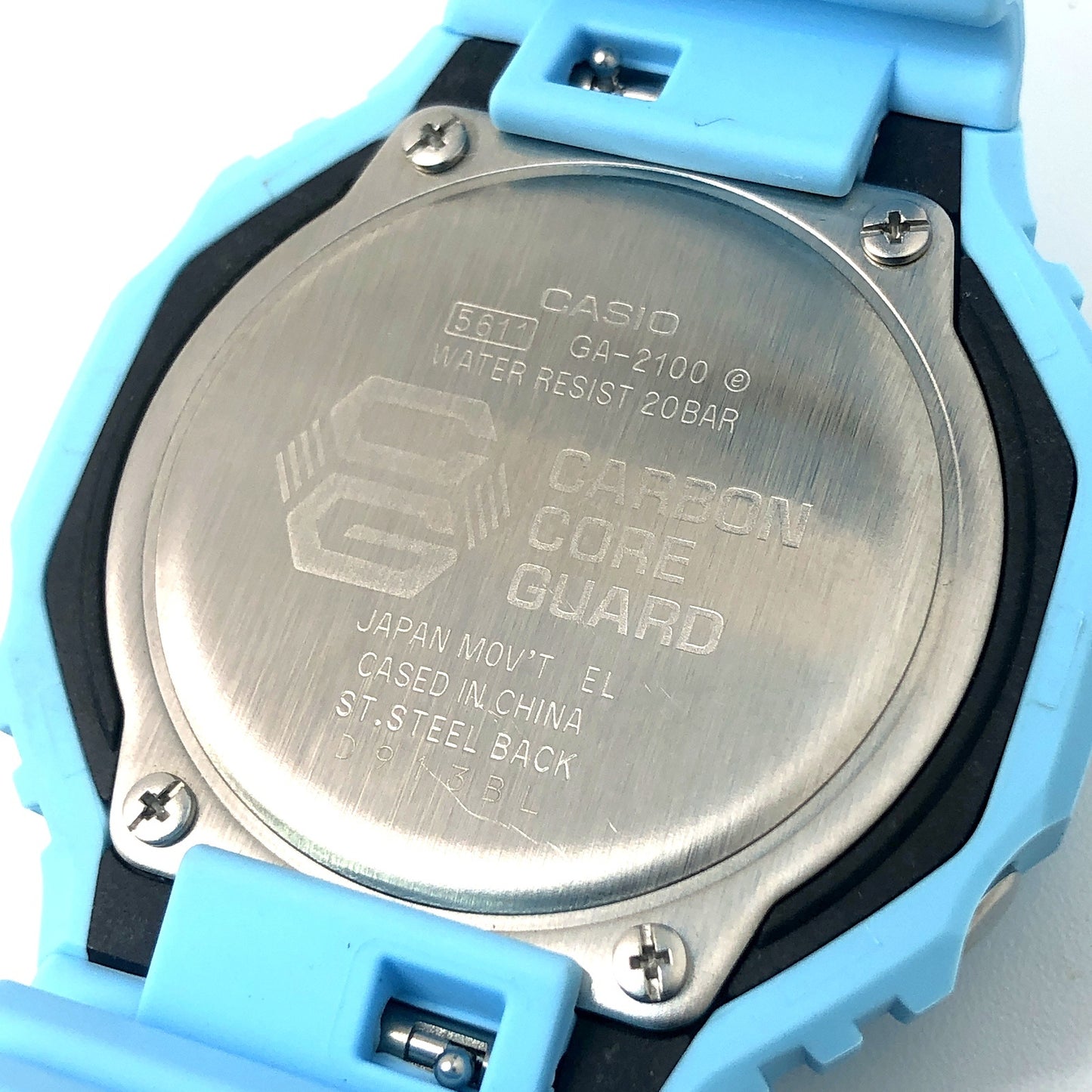 GA-2100-2A2 カシオーク オクタゴン ライトブルー ワントーン