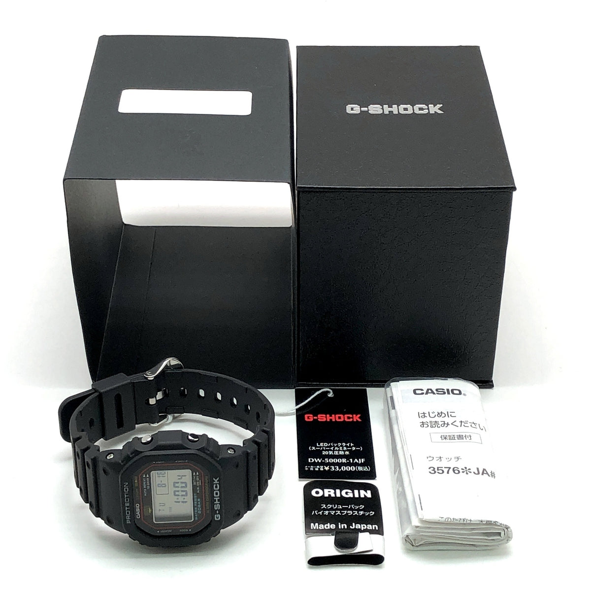 DW-5000R-1A 初代復刻 フラットベゼル採用モデル