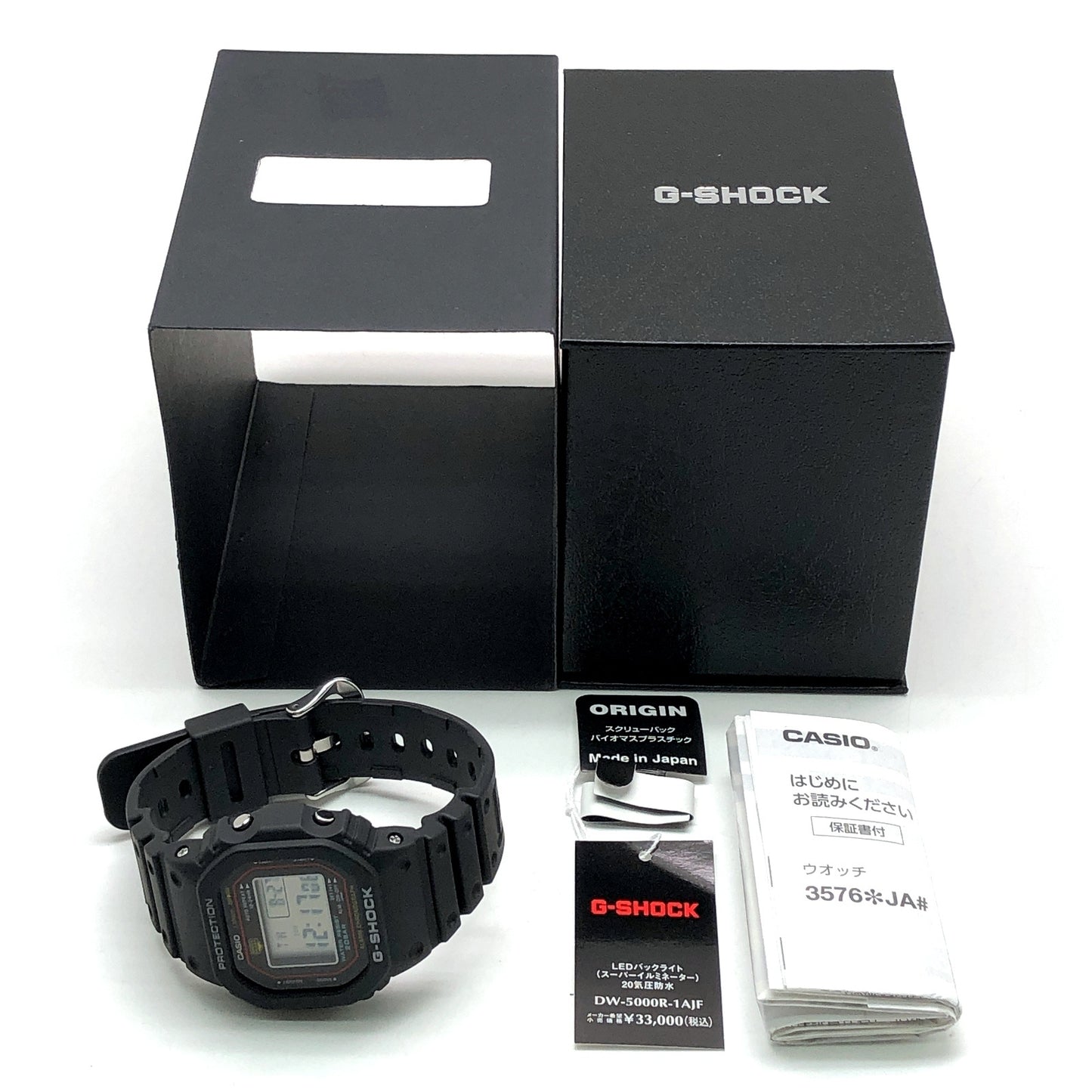 DW-5000R-1A 初代復刻 フラットベゼル採用モデル