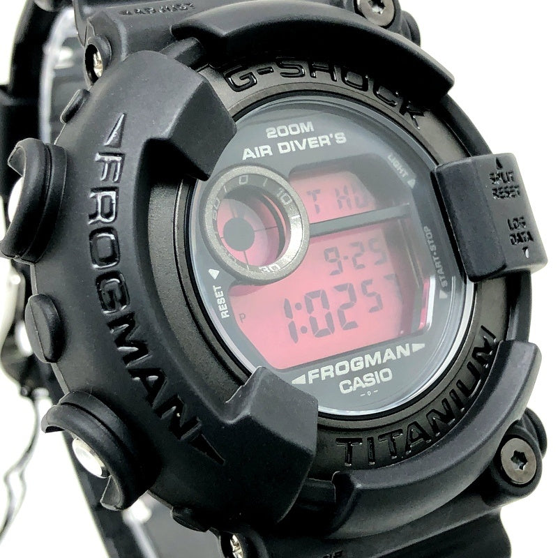 DW-8200BK-1 フロッグマン リアルブラック レッド液晶