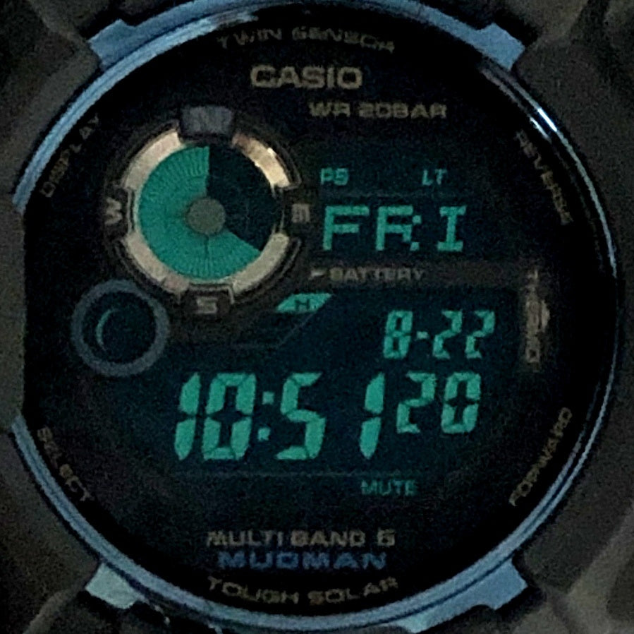 GW-9330B-1 Gショック30周年記念 マッドマン イニシャルブルー