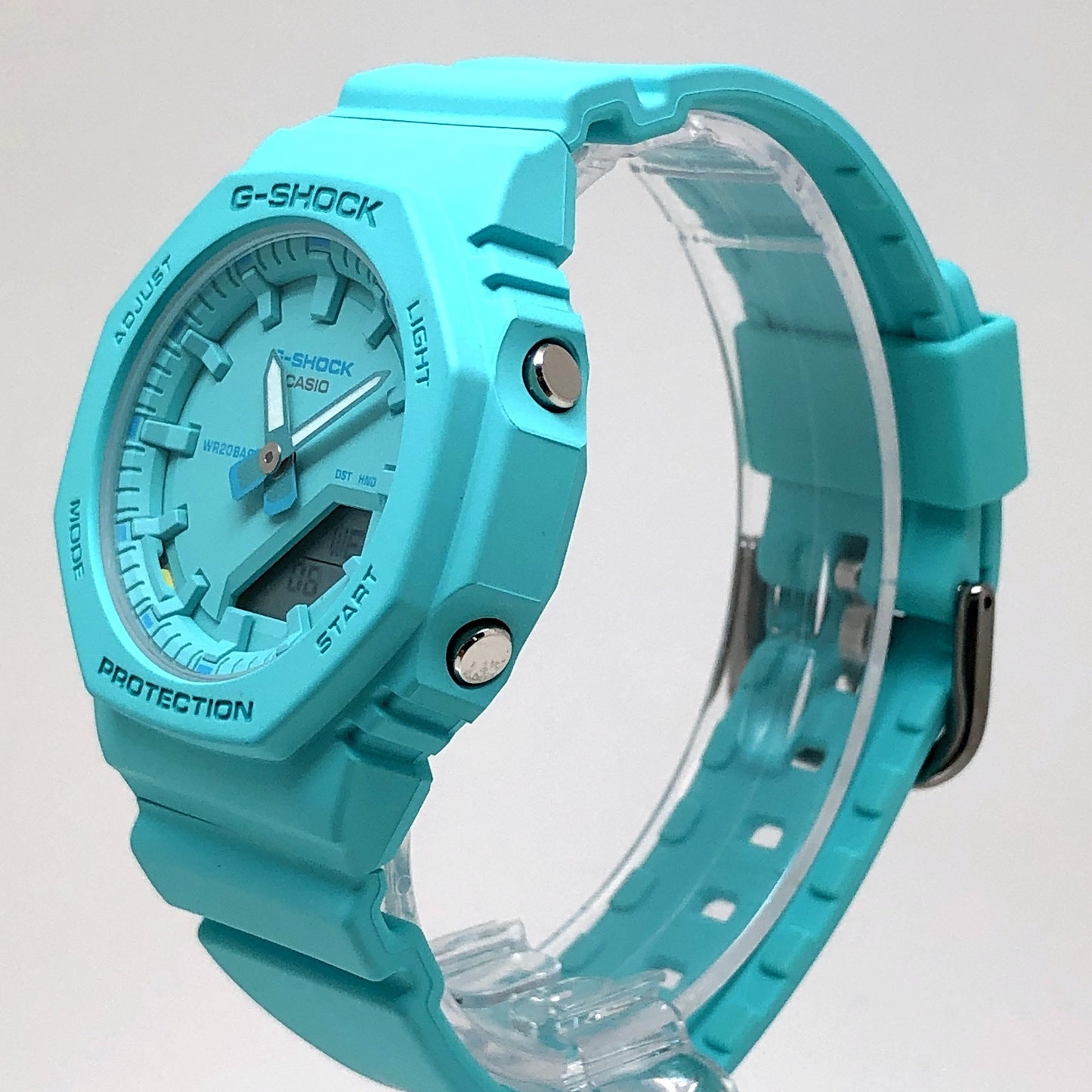 GMA-P2100-2A カシオーク オクタゴン ターコイズブルー ワントーン