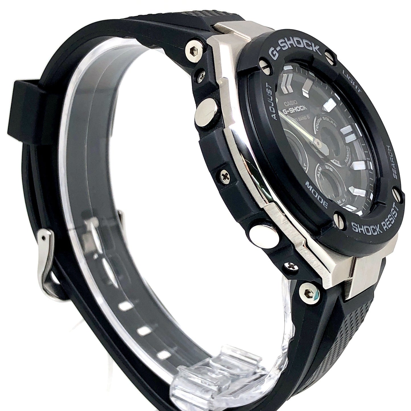 GST-W300-1A Gスチール 電波ソーラー メタル×樹脂バンド