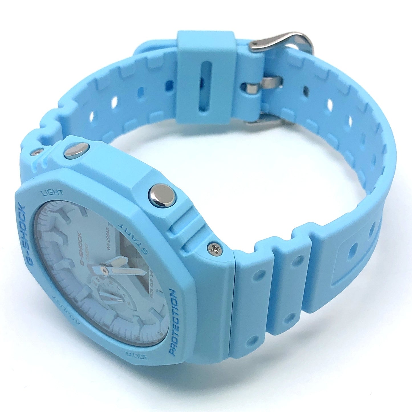 GA-2100-2A2 カシオーク オクタゴン ライトブルー ワントーン