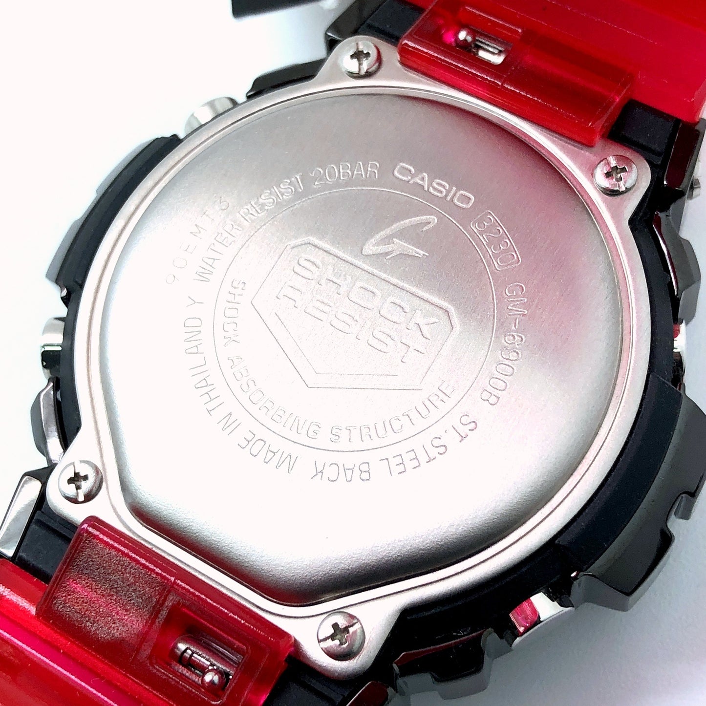 GM-6900B-4 メタルカバードシリーズ ブラックメタル レッドスケルトン