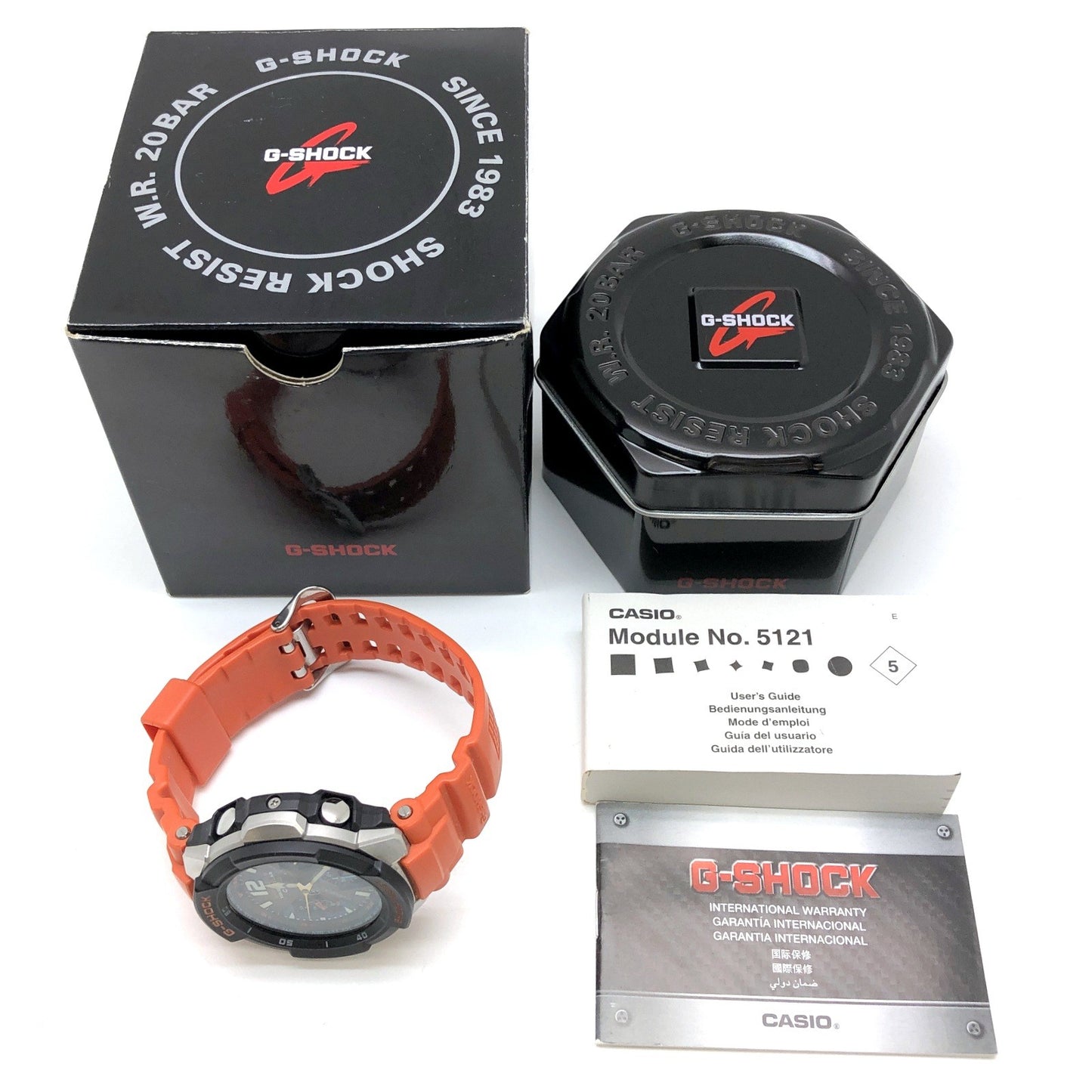 GW-3000M-4AER スカイコクピット ブラック×オレンジ