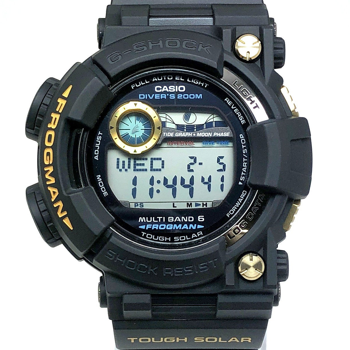 GWF-1000G-1 フロッグマン 電波ソーラー黒金蛙