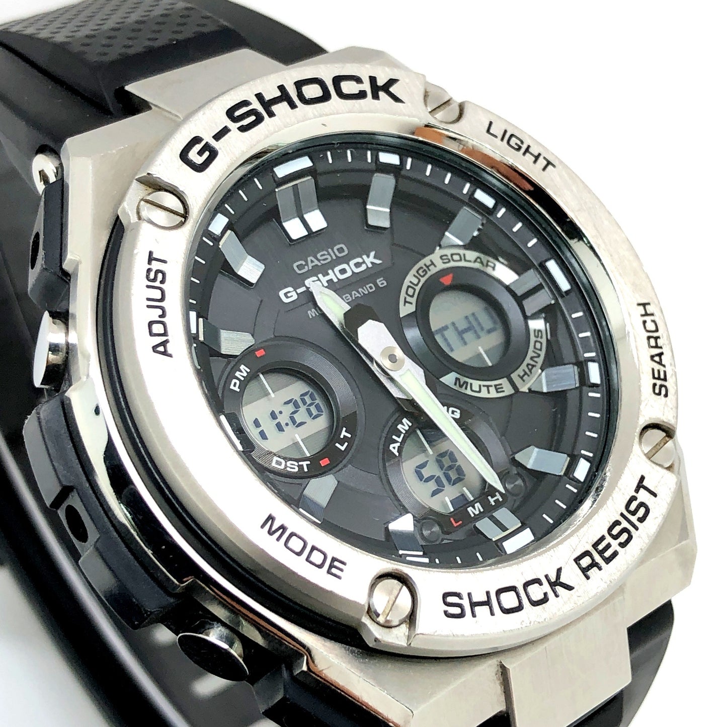 GST-W110-1AJF Gスチール 電波ソーラーモデル メタル×樹脂バンド