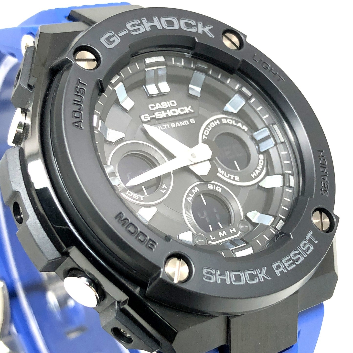 GST-W300G-2A1 G-STEEL ミッドサイズモデル ブラック×ブルー