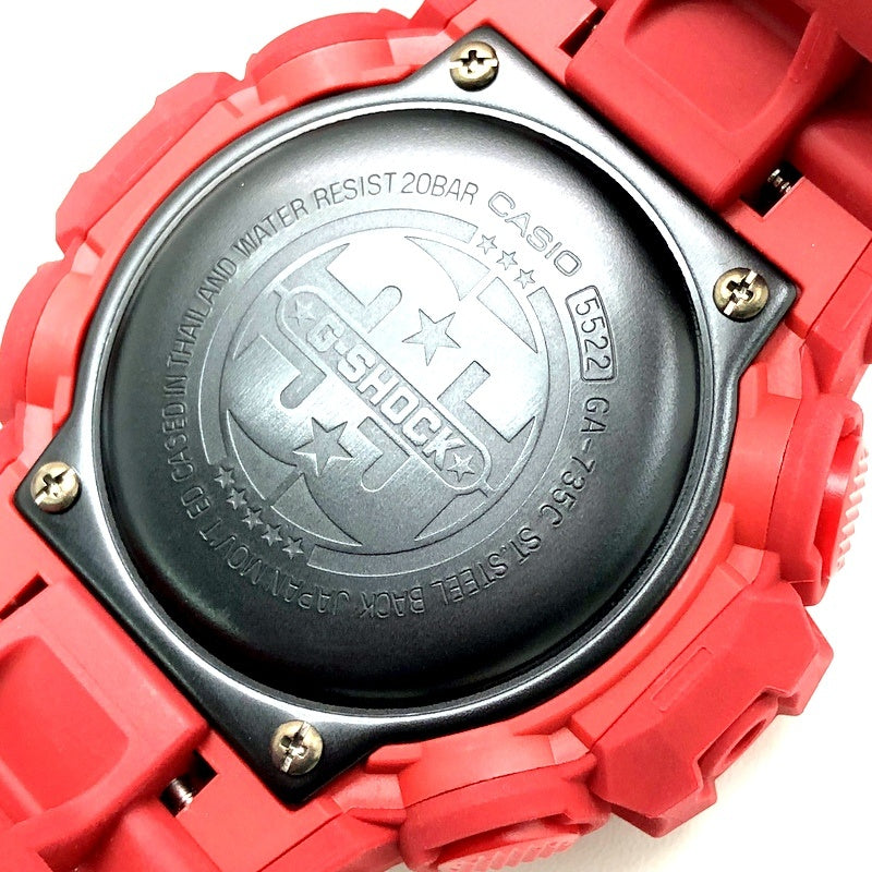 GA-735C-4A Gショック35周年記念モデル レッドアウト