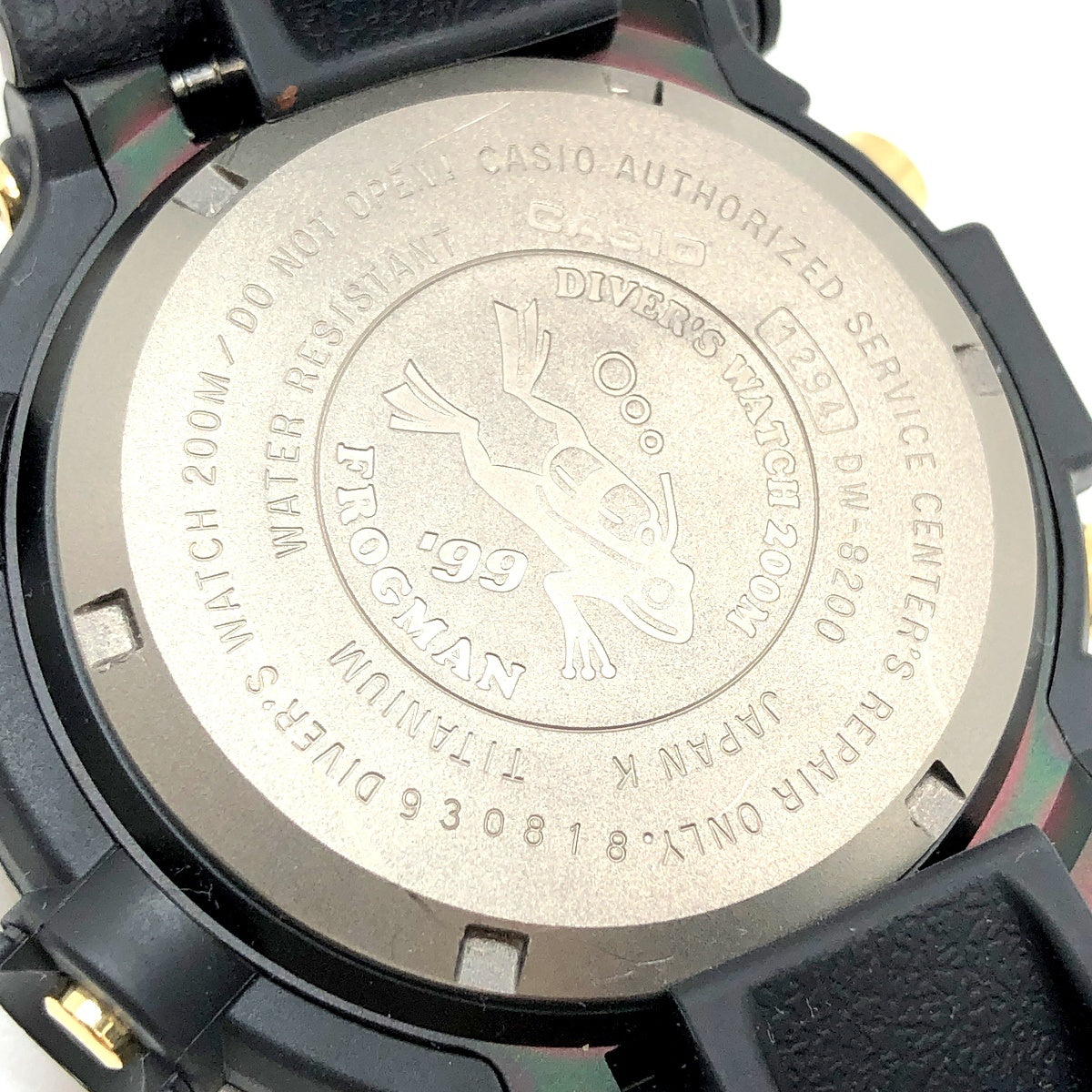 DW-8200BU-9AT フロッグマン99 黒金 潜水蛙EL