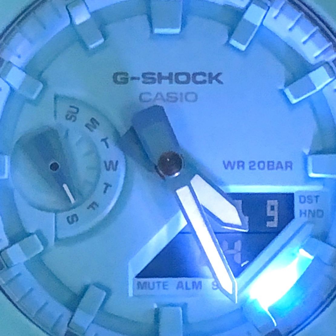 GA-2100-2A2 カシオーク オクタゴン ライトブルー ワントーン