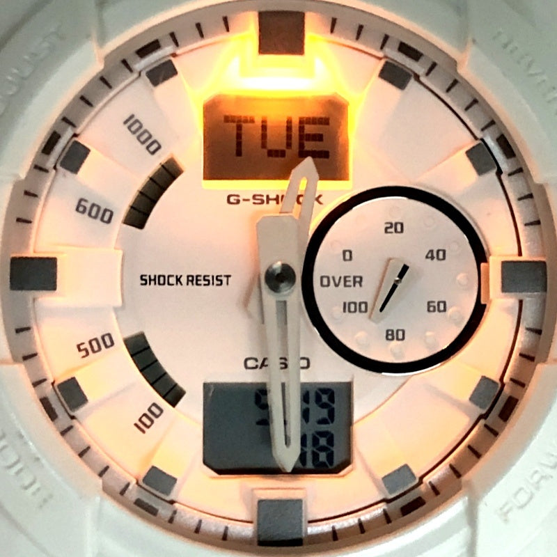 GA-150-7A ビッグケース アナデジモデル ホワイト