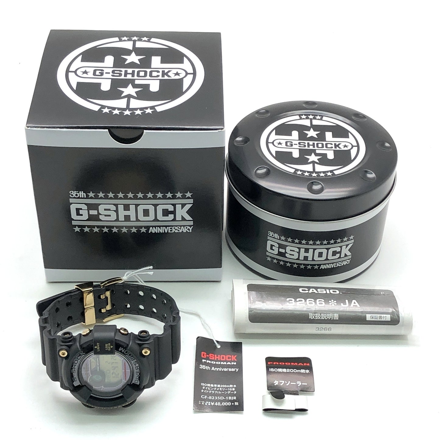 GF-8235D-1B Gショック35周年記念 フロッグマン 黒金