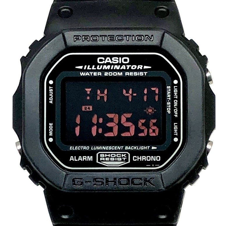DW-056BK-1V リアルブラック 赤文字反転液晶