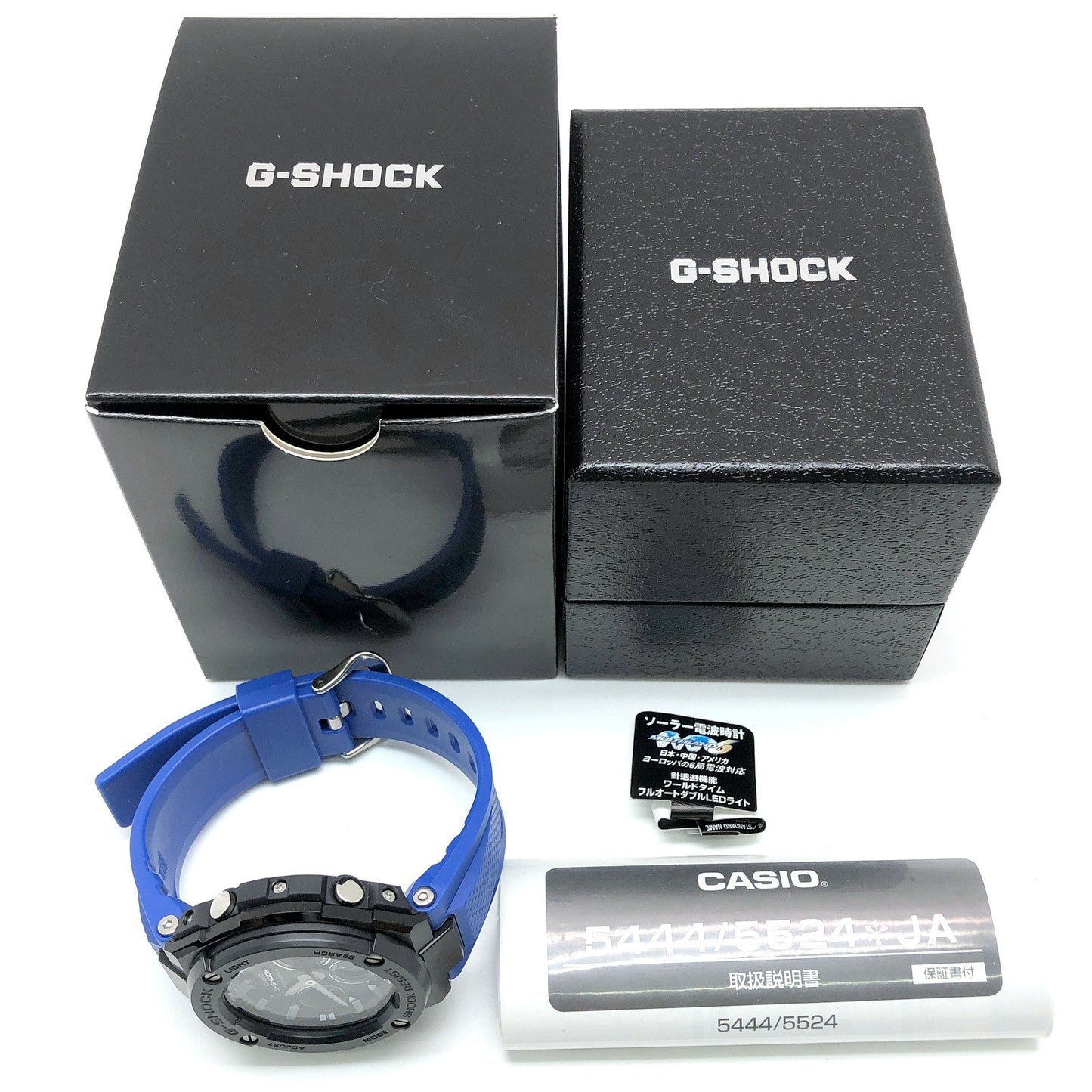 GST-W300G-2A1 G-STEEL ミッドサイズモデル ブラック×ブルー