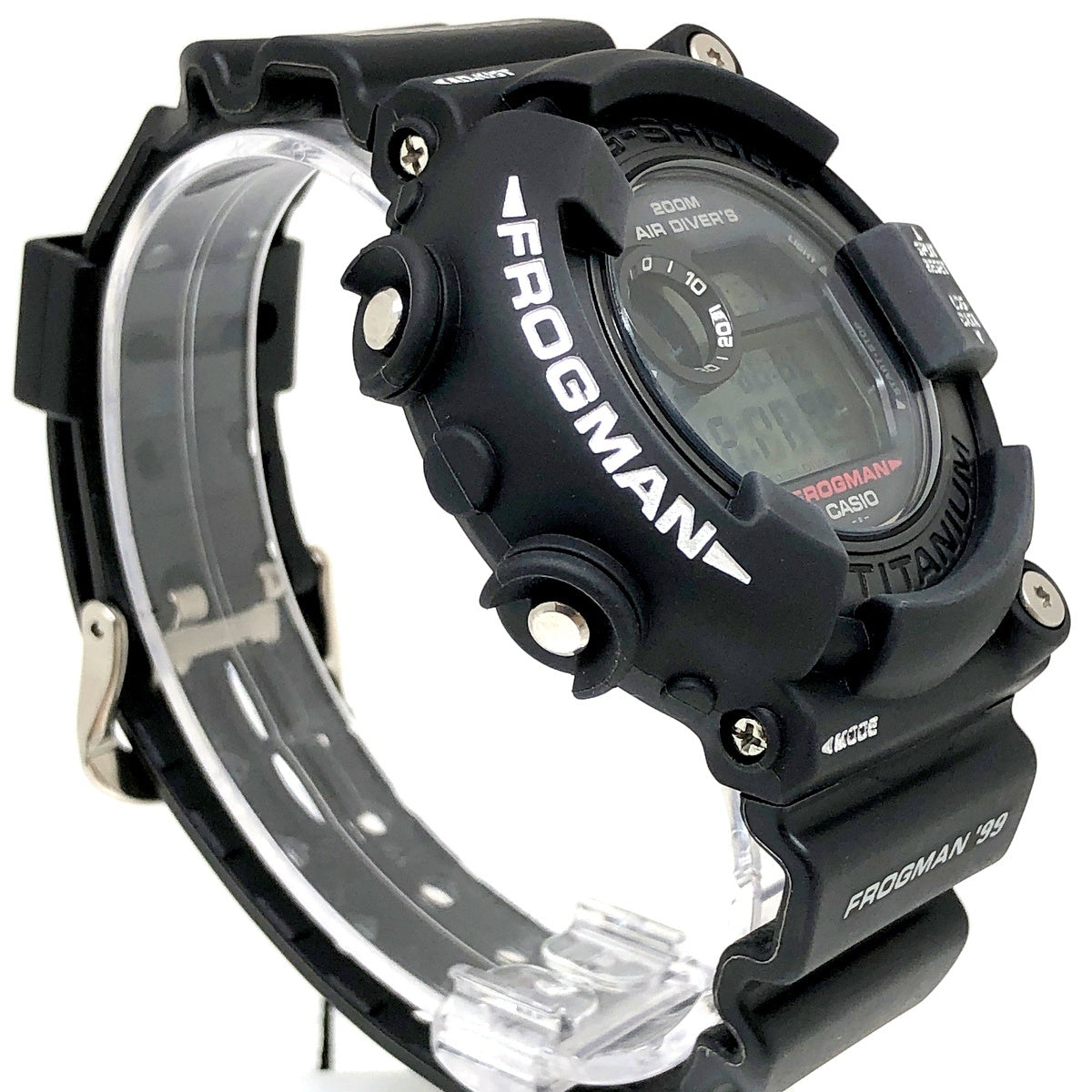 DW-8200ZU-1T フロッグマン99 白ロゴ 潜水蛙EL