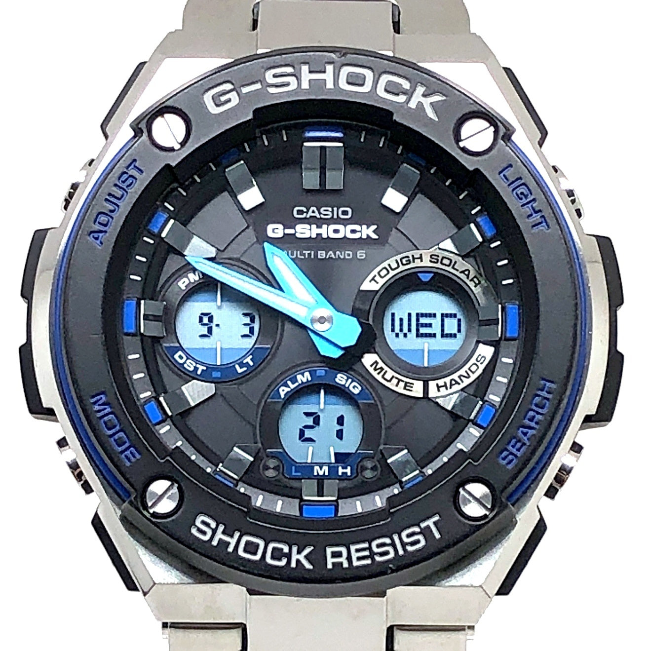 GST-W100D-1A2 Gスチール 電波ソーラーモデル