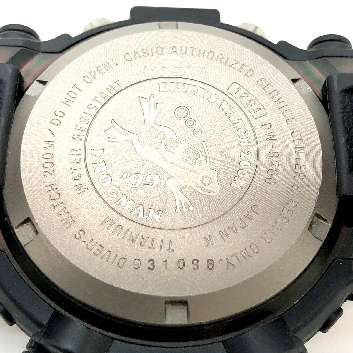 DW-8200ZU-1T フロッグマン99 白ロゴ 潜水蛙EL