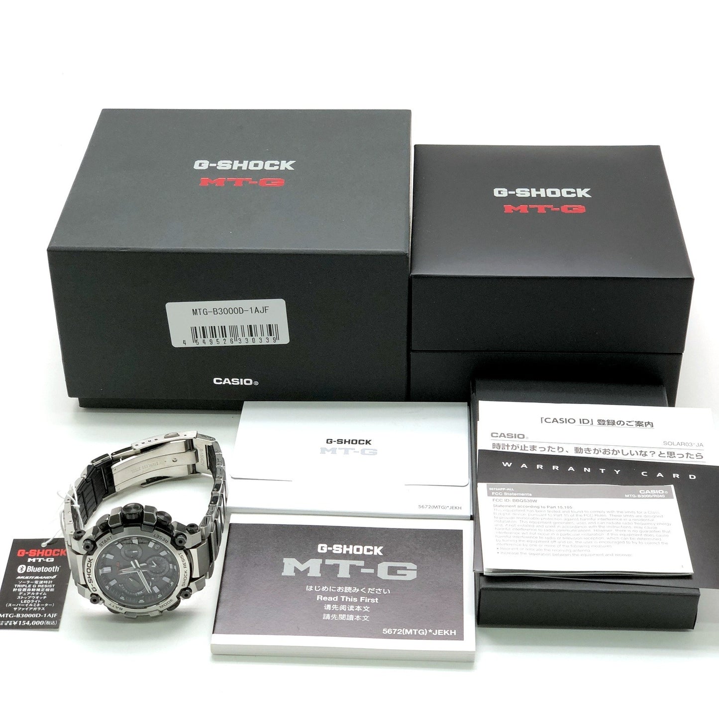 MTG-B3000D-1A MT-G 電波ソーラー Bluetooth搭載モデル