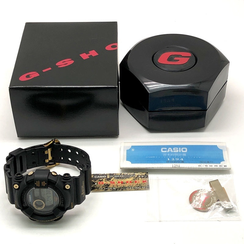 DW-8200B-9A ゴールドチタンフロッグマン 黒金蛙