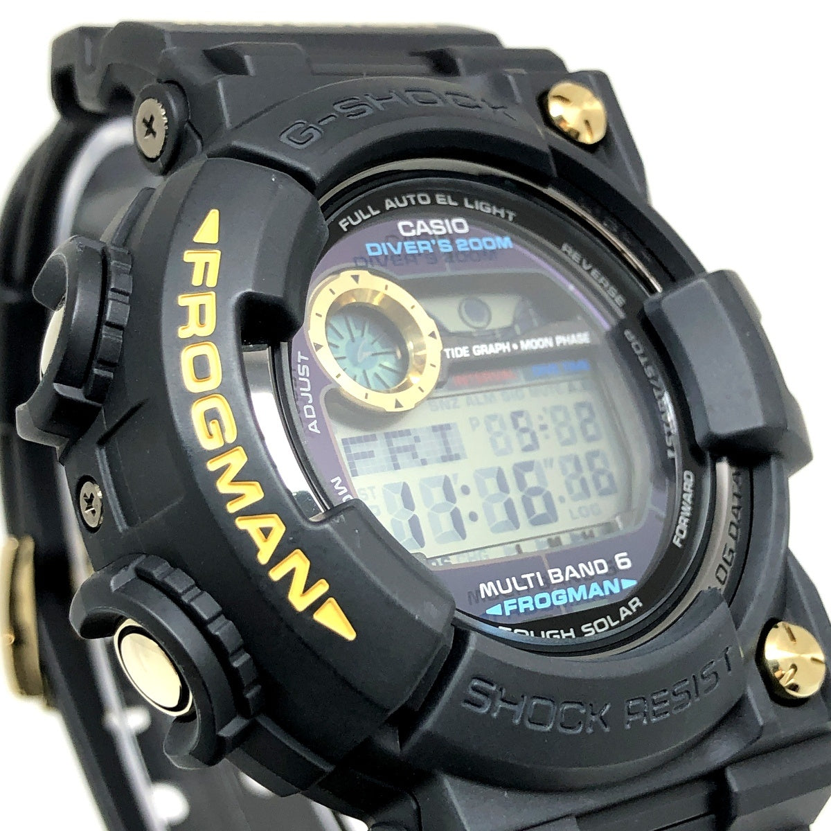 GWF-1000G-1 フロッグマン 電波ソーラー黒金蛙
