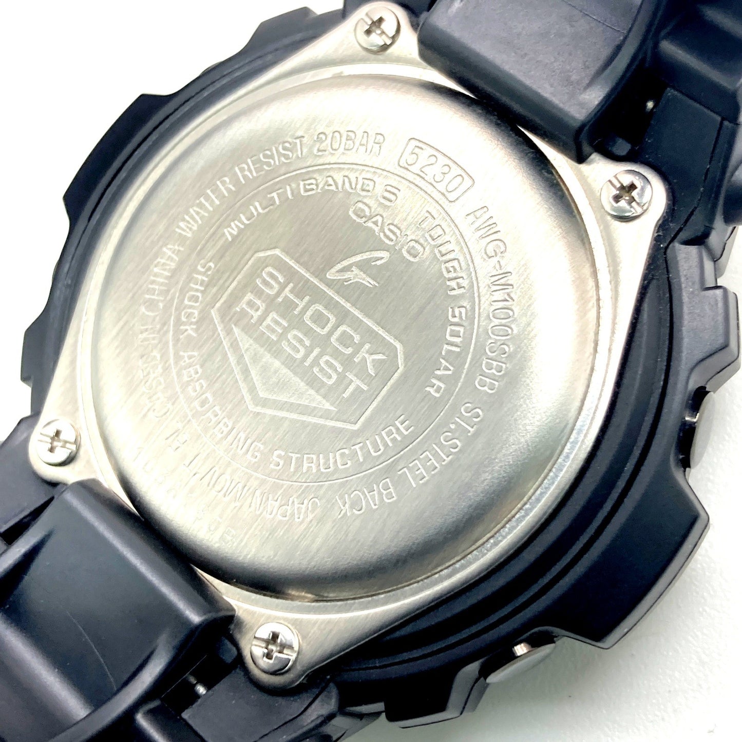 AWG-M100SBB-1A アナデジ 電波ソーラーモデル