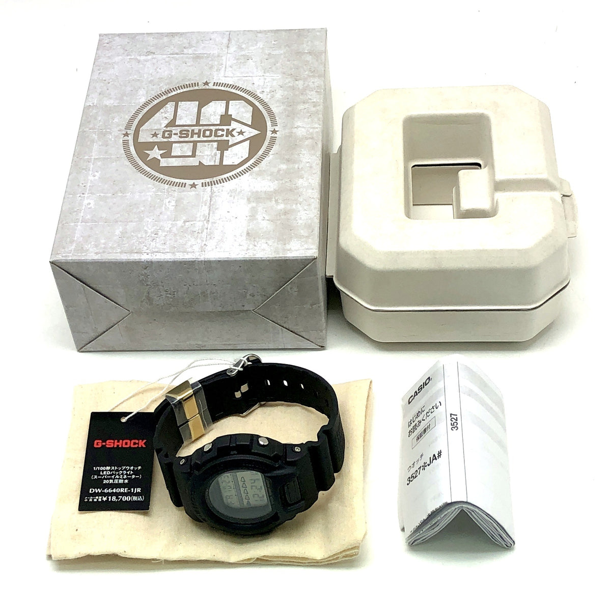 DW-6640RE-1JR G-SHOCK誕生40周年記念 リマスターブラック