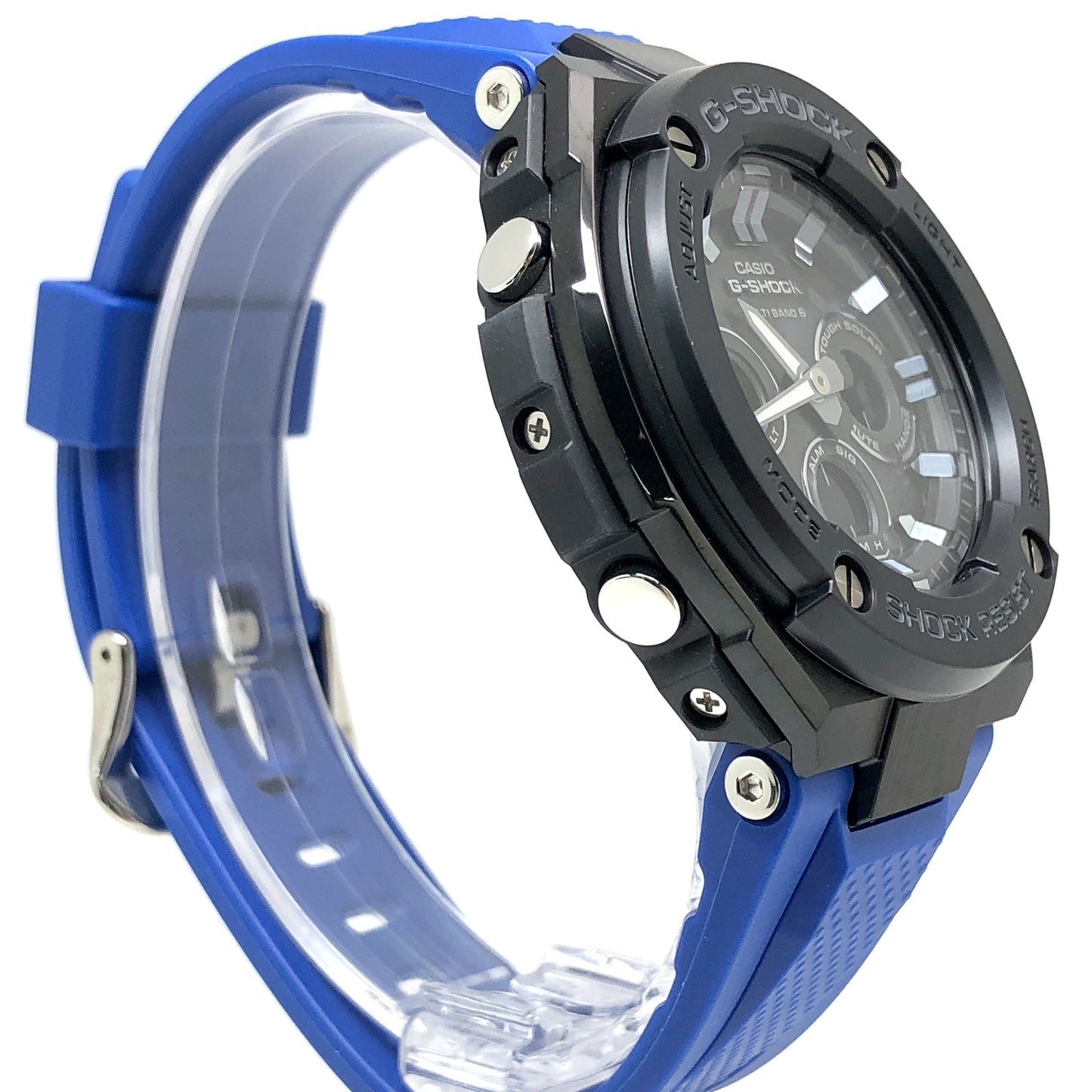 GST-W300G-2A1 G-STEEL ミッドサイズモデル ブラック×ブルー