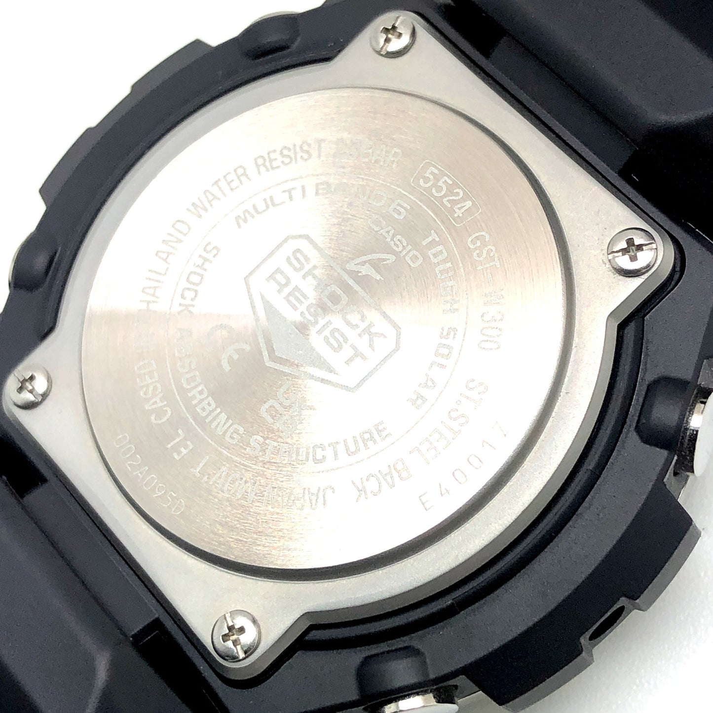 GST-W300-1A Gスチール 電波ソーラー メタル×樹脂バンド