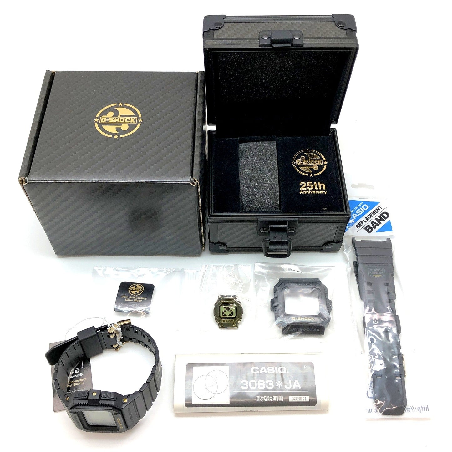 GW-5525A-1 Gショック25周年記念 ドーンブラック