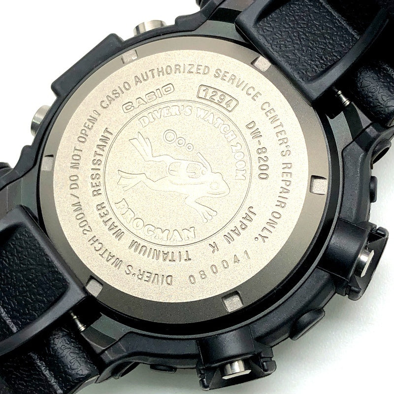 DW-8200BK-1 フロッグマン リアルブラック レッド液晶