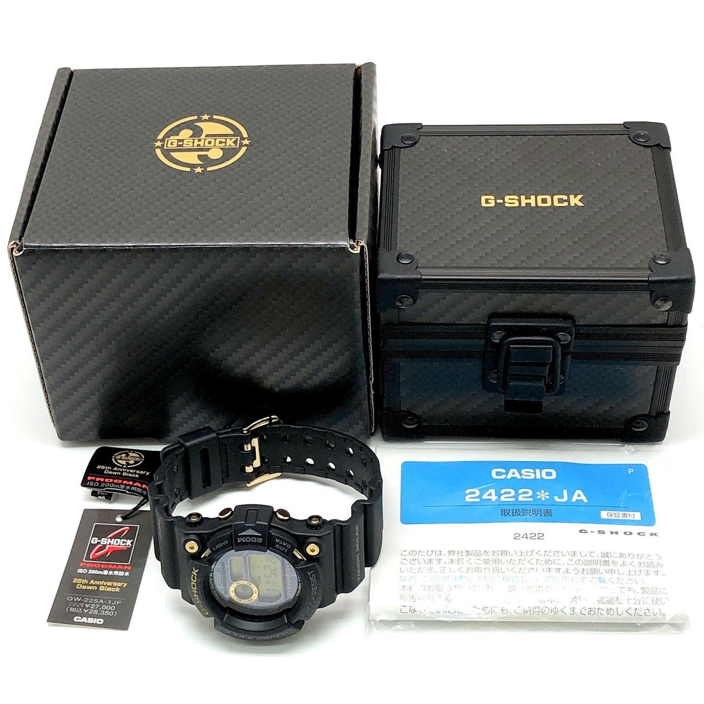 GW-225A-1 Gショック25周年記念 フロッグマン ドーンブラック