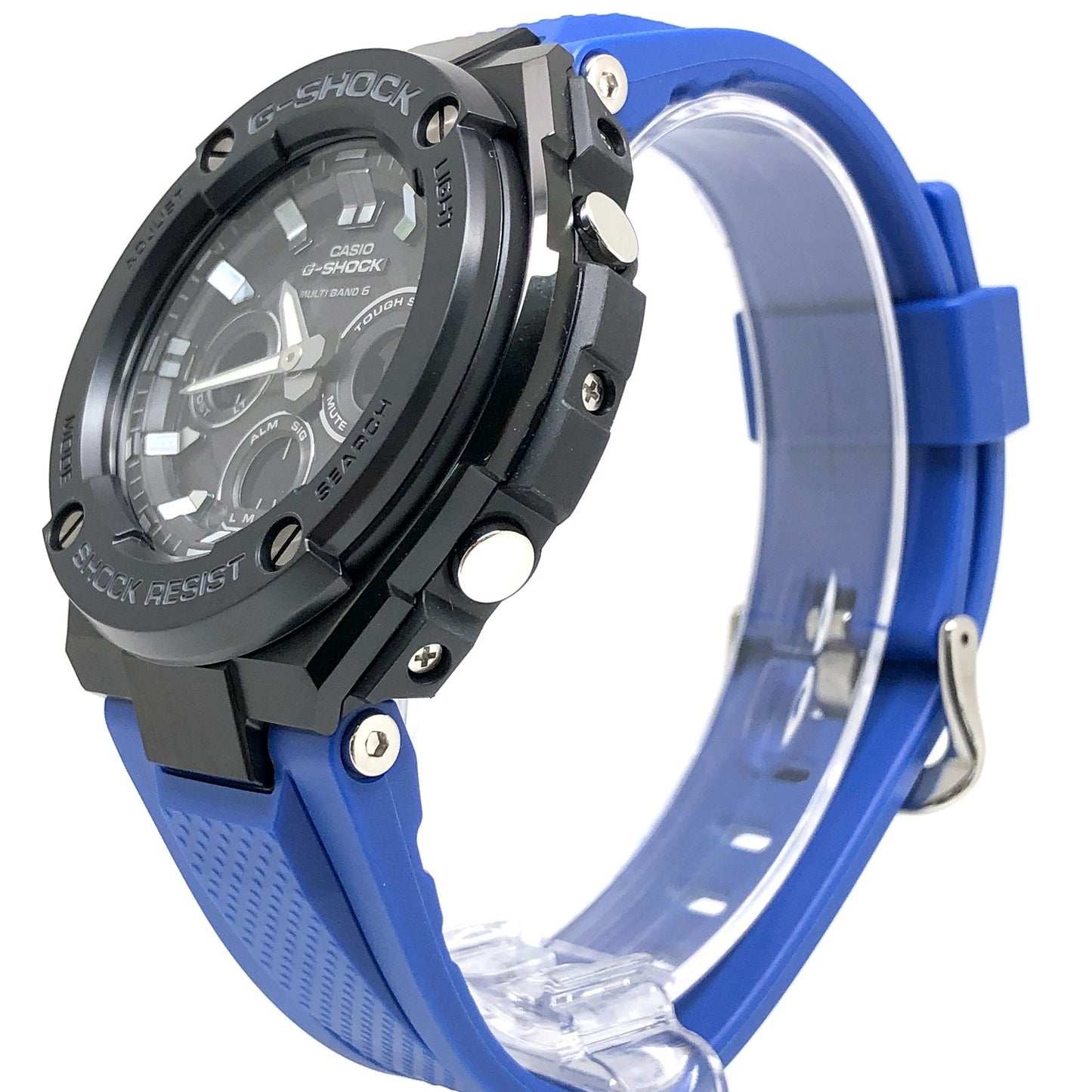 GST-W300G-2A1 G-STEEL ミッドサイズモデル ブラック×ブルー