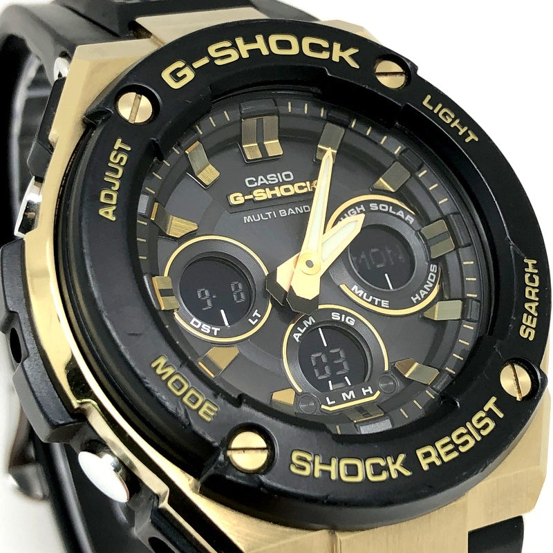 GST-W300G-1A9 G-STEEL ミッドサイズモデル ブラック×ゴールド